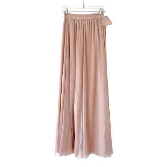 NWT Blush Maxi Skirt with Tie Waist - Picture 3 of 5